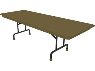 Table Folding 3D Model