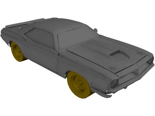 Plymouth Baracuda (1969) 3D Model