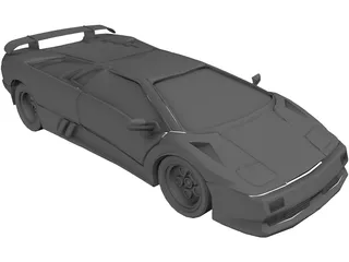 Lamborghini Diablo (1990) 3D Model