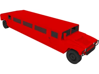 Hummer Limousine 3D Model