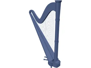 Harp 3D Model