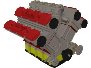 Engine Lancia 3D Model