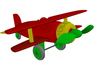 Toy Airplane 3D Model