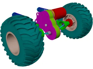 Car Suspension  3D Model