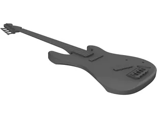 Fender Precision Bass Guitar Body 3D Model