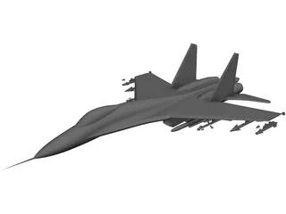 Sukhoi Su-27 Flanker 3D Model