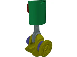 Piston Detailed 3D Model