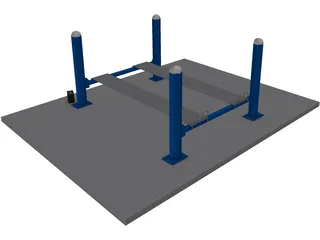 Car Lift 3D Model