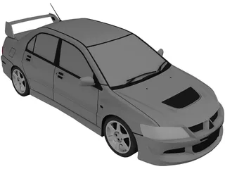 Mitsubishi Lancer Evolution VIII (2003) 3D Model