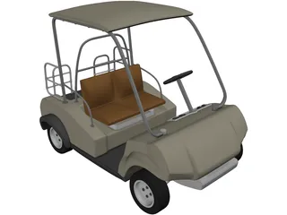 Golf Cart 3D Model