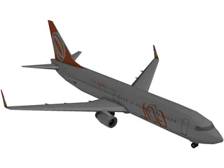 Boeing 737 GOL Brasil 3D Model