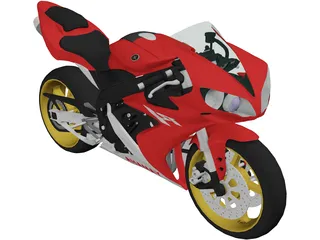 Yamaha YZF-R1 3D Model