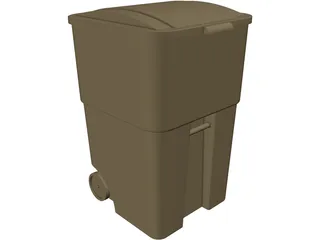 Trash Can Rubbermaid 3D Model