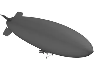 Airship Blimp 3D Model