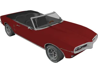 Pontiac Firebird Convertible 3D Model