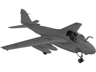 Grumman A-6E Intruder 3D Model