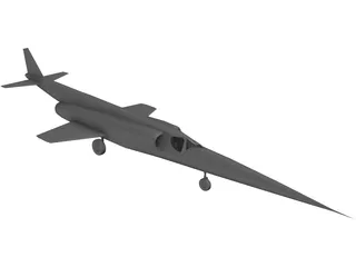 Douglas X-3 Stiletto 3D Model