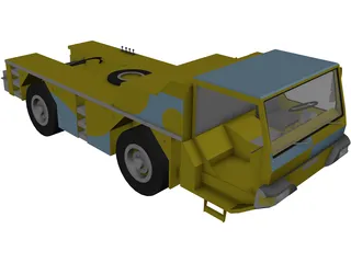 Airport Tug Truck 3D Model