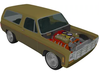 Chevrolet Blazer 5.1L (1977) 3D Model