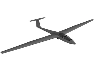 Schleicher ASK 21 Glider 3D Model