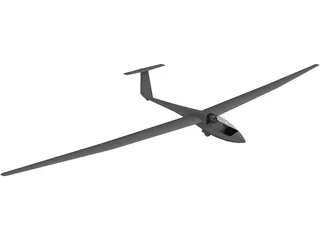 Schleicher ASW 20 Glider 3D Model
