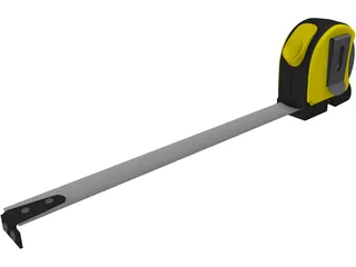 Retractible Tape Measure 3D Model