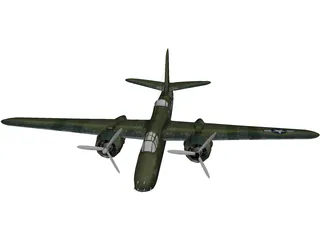 Douglas A-20G Havoc 3D Model