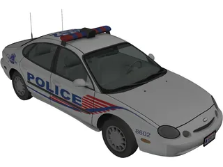 Ford Taurus Police 3D Model