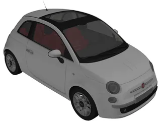 Fiat 500 3D Model