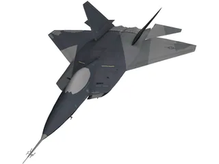 F-22 Raptor 3D Model