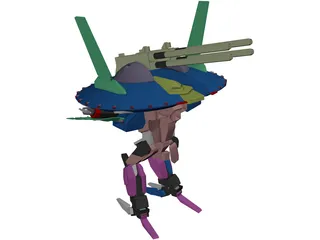 Armored Robot 3D Model