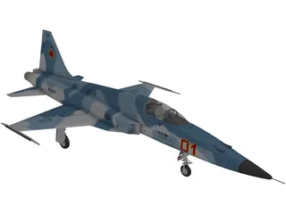 Northrop F-5E Tiger II 3D Model