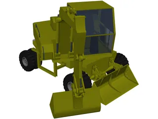 Excavator 1960 3D Model