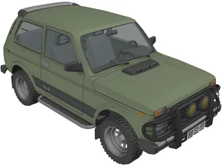 VAZ 21213 Niva 3D Model