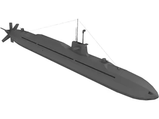 Submarine 3D Model