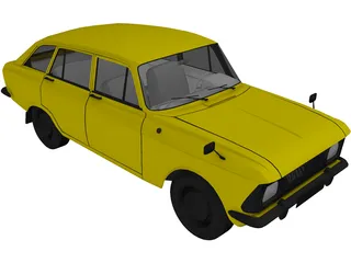 AZLK Moskvich 2125 Kombi 3D Model