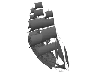 Turk Ship 3D Model
