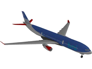 Airbus A330 BMI 3D Model