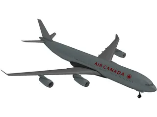 Airbus A340-300 Air Canada 3D Model