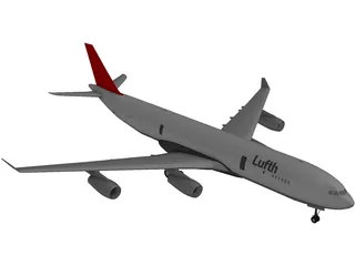 Airbus A340-600 3D Model