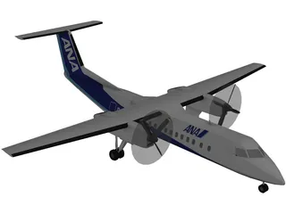 Bombardier Q300 DHC-8 Dash 8 ANA 3D Model