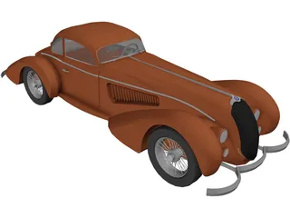 Alfa Romeo 8C (1938) 3D Model