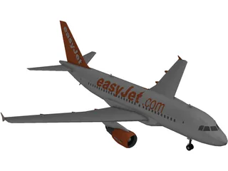 Airbus A320 easyJet 3D Model