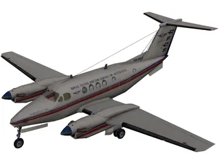 Beechcraft King Air B200C 3D Model