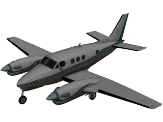 Beechcraft King Air C90B 3D Model