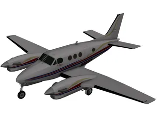 Beechcraft King Air C90GT 3D Model