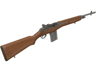 M14 Rifle 3D Model