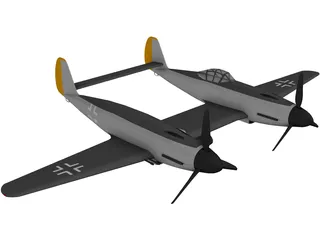 Messerschmitt ME 609 3D Model