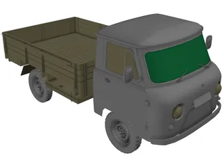 UAZ 452d 3D Model