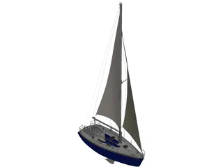 SL30 Sailing Ship 3D Model